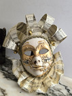 Vtg Wall Mask Decor    maschera Del Galeone      Handcrafted 10 x8  Art Decor