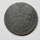 1797 Draped Bust Large Cent With Stems Circulated Early Us Copper  w362
