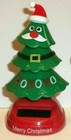 New Solar Powered Dancing Winter Christmas Tree With Mustache Bobble Head Toy