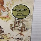 Vintage American Greetings Gift Wrap Holly Hobbie Children Playing Outdoors New 