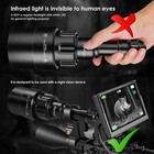 Uniquefire 1605 T50 t67 Ir Illuminator 850nm Flashlight Zoomable Dimmable Switch
