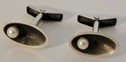 Allan Adler Sterling Silver Mid Century Mcm Figural Martini Glass Cufflinks Nice