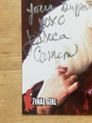 Jessica Carmen Hand Signed Autograph Photo 8 X 10 With  coa Actor Final Girl