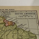 Hammond   s Antique 1914 Map Of South America 6x8