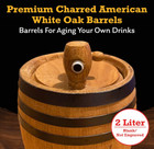 2l Premium Distillery-grade Oak Barrels For Aging Whiskey  Rum  Wine