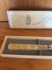 Vintage Kirk Matz Sheffield Bride s Stainless Steel Cake Knife Set In Box  Pearl