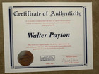 Walter Payton Signed Autographed  W insc  8x10 Photo Wpf coa