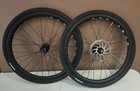 Profile Elite Racing Disc Hub 20  Bmx Carbon Wheelset Titanium Tubolito Vee Tire