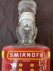 Smirnoff Vodka Toy Soldier Nutcracker Glass Bottle Decanter 1988 Empty Vtg
