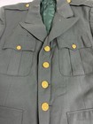 Vintage Us Army Green Uniform Dress Jacket Vietnam Era 37r Chest Wool Class A