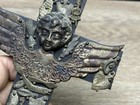 Vintage Mexican Folk Art Milagro Guardian Angel Cross Crucifix