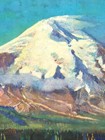1920s Mt  St  Helens North Coast Limited Vintage Style Travel Poster - 18x24