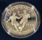 1994-s World Cup 1994 2 Coin Proof Set   2 Coin Set Silver Dollar Clad Half