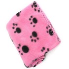 Pet Dog Cat Puppy Kitten Soft Blanket Doggy Warm Bed Mat Paw Print Cushion  p   