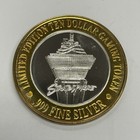  10 1996 Stratosphere Las Vegas  999  60 Oz Silver Round Token Gaming