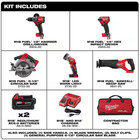 Milwaukee M18 Fuel 18v Brushless 5   tool Combo Kit     3697   25