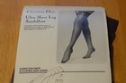 Christian Dior Vintage Stockings Thigh High Garter Graphite Gray Sz Medium 9 5