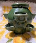 Vintage Mcm Carmark Original Strawberry Planter Pot  609 Ceramic Usa Chartreuse