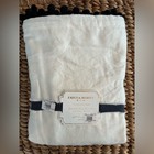 Pottery Barn Teen Emily   Meritt Pom Pom Bedskirt Full White Black 18in Drop