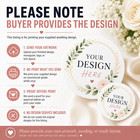 Custom Wedding Stickers Your Artwork Laminated White Vinyl 2   20 Inch