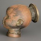 Antique vintage Industrial Metal Doll Head Mold      unique  Oddity  Decor  