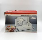 Krups Slice It Model 213 Electric Food Slicer Fold Up Tested W Box Vtg