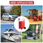 50 Gallon Fuel Caddy With Manual Transfer Pump On 4 Wheels