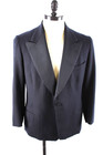 Vintage 1950s Navy Wool Formal Tux Tuxedo Suit  Mens Size 42