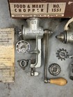 Vintage Universal Climax 51 Food Meat Chopper Grinder No 1551 Box Attachments