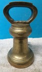 Antique Victorian 100 Troy Ozs Brass Bell Weight 