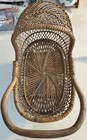 Vtg Victorian Wicker Woven Baby Doll Carriage Stroller 15    L 17    H 9    W rolls