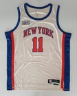 Jalen Brunson Signed Knicks Custom Tan Swingman Jersey - Psa Dna Autograph 