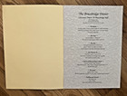 2004 Bracebridge Menu Ahwahnee Hotel Yosemite Valley National Park California