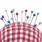 100 Mixed Color Straight Pins For Dressmaking With Round Heads Ideal Prof V H6o3
