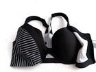 Victoria s Secret Nwt Knockout Front Close Black Stripe Sport Sports Bra 38dd