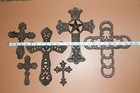 Texas Ranch Cast Iron Wall Crosses Collection  San Pedro 6 Crosses