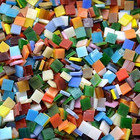 800 Pieces Mosaic Tiles Stained Glass - Assorted Colors For Art Craft And Home D
