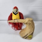 Gemmy Red Macaw Parrot 2005 Music Singing Dock Of The Bay Recording Video Read 