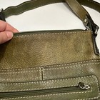 Vintage Fossil 1954 Olive Green 75082 Hobo Crossbody Pebbled Leather  Euc