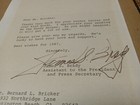 James S  Brady Signed Autographed Personal Letter From The White House
