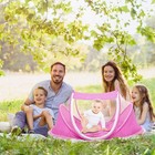 Foldable Baby Travel Bed Portable Infant Mosquito Net Tent Crib Cradle W  Pillow