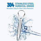 2-pack Tongue Scraper  100  304 Surgical Stainless Steel Tongue Cleaner