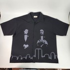 Spanish Harlem Godfather Scarface Shirt Mens 4xl Black Mafia Button Up  Vintage