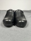 Dansko Shoes Womens Size 7 5 Us 38 Eu Leather Clog Mules Slip On Black Platform
