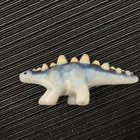 Vintage Flocked Velvet Dinosaurs Lot Of 7 With Rare Colors - Figurines