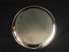 Vintage Sls Engraved Silver Plate Tray 12 25  - Tarnished Decorative Piece