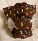 Female Dog Puppy Pet Diaper Washable Pant Sanitary Underwear Colorful Bones  S