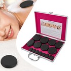 16pcs Hot Massage Stone Set Natural Basalt Rocks Warmer Rock Kit With Heater Box
