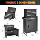 Dog Grooming Salon 5-drawer Rolling Storage Cabinet Moveable Tool Box Free Ship