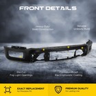 Black Steel Front Bumper For 2024 2025 Ford F150 W o Sensor Holes Rl3z-17757-ba